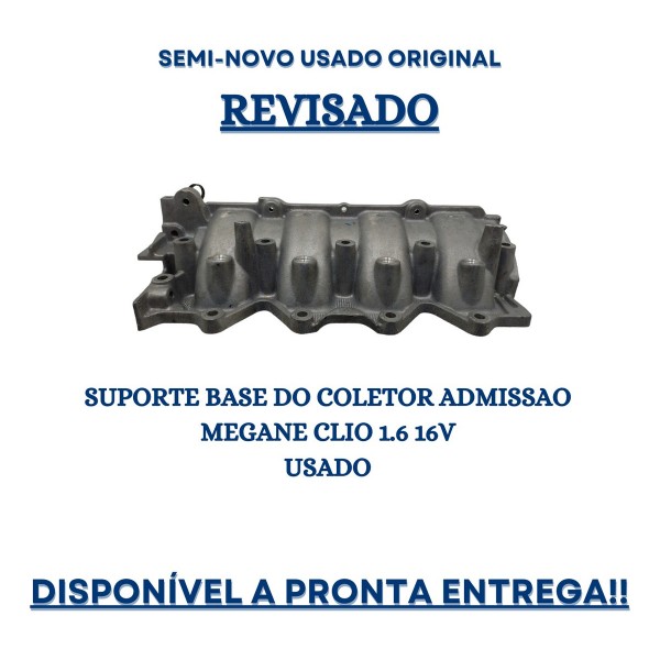 Suporte Base Do Coletor Admissão Megane Clio 1.6 16v Usado