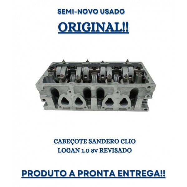 Cabeçote Sandero Clio  Logan 1.0 8v Revisado