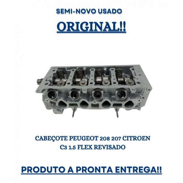Cabeçote Peugeot 208 207 Citroen C3 1.5 Flex Revisado