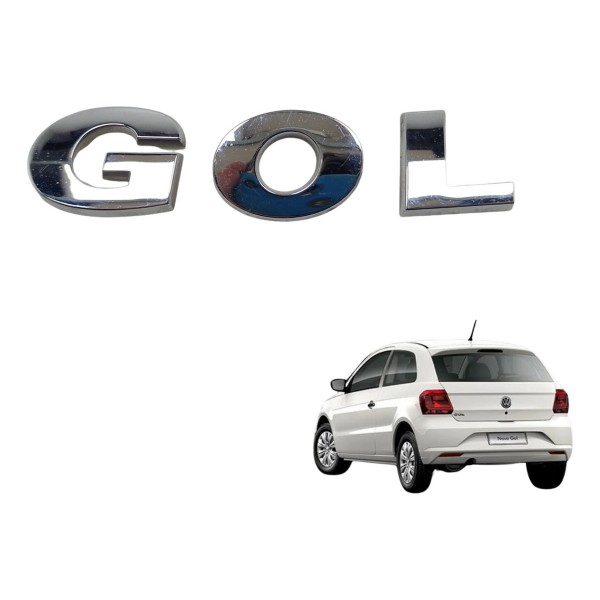 Emblema Logo Tampa Traseira Vw Gol G7 1.0 2022 Usado