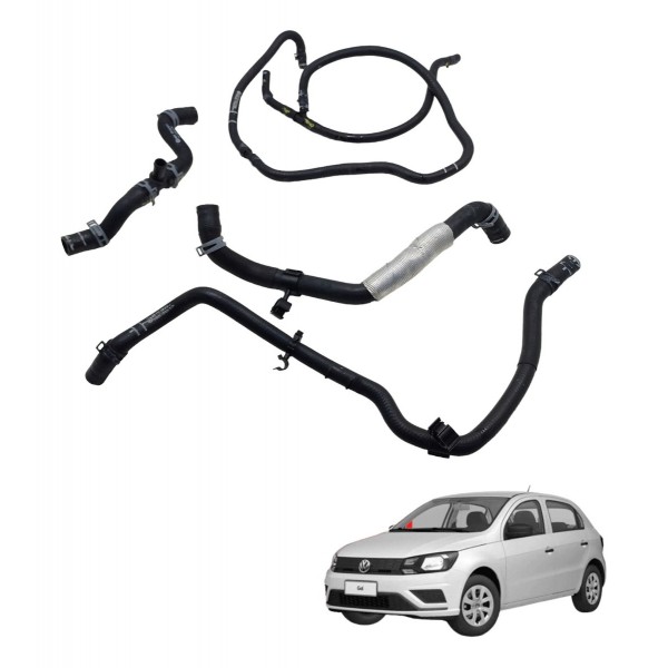 Kit Jogo Mangueira Do Radiador Vw Gol G7 1.0 2022 Usado