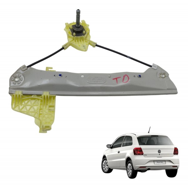 Maquina Vidro Manual Traseiro Direito Vw Gol G7 2022 Usado