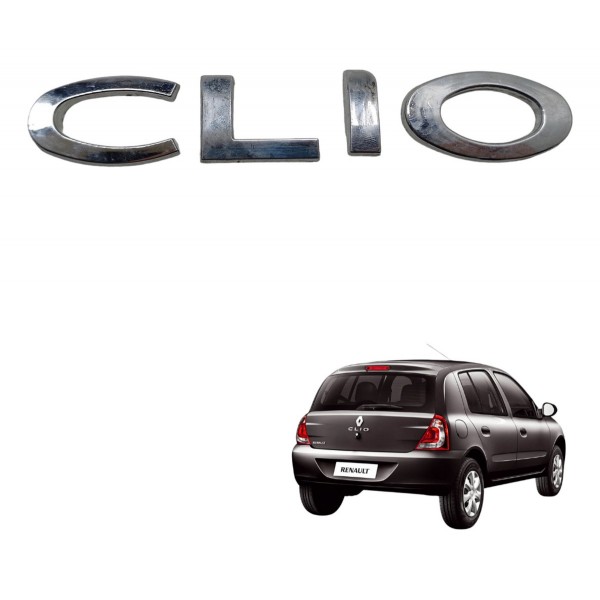 Emblema Logo Escrita Tampa Traseira Clio 16v Exp 2016 Usado