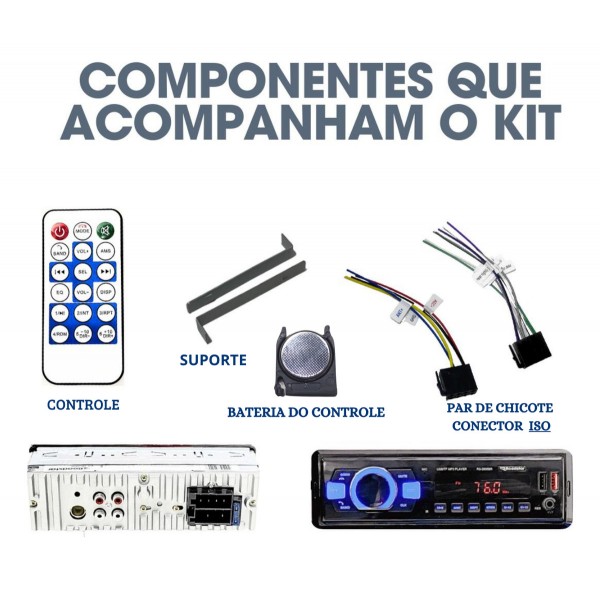 Aparelho Radio Rs-2605br Plus Roadstar Gol Palio Celta Uno