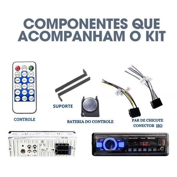 Aparelho Radio Rs-2605br Plus Roadstar Gol Palio Celta Uno