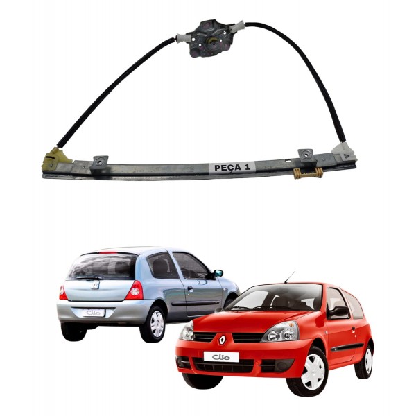 Maquina Do Vidro Manual Renault Clio 2005 2011 2p Usado