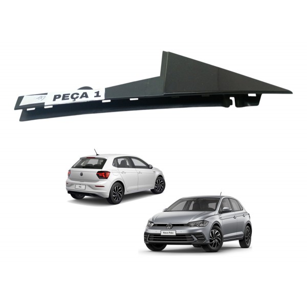 Aplique Moldura Porta Traseira Vw Polo Tsi 2019 2023 Usado