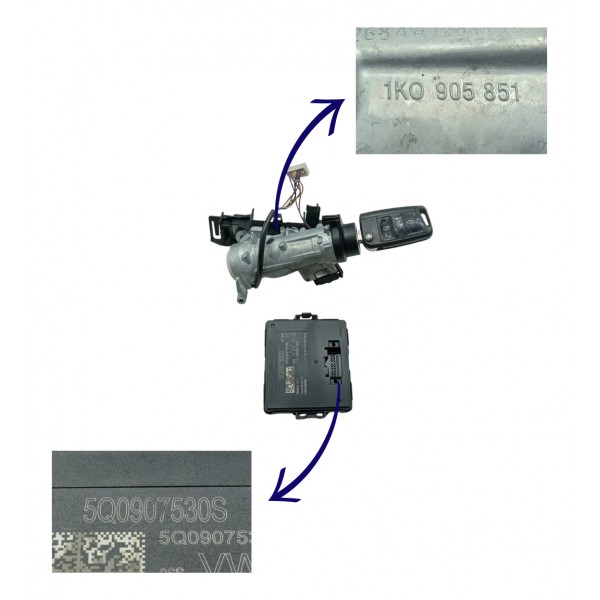 Kit Code Injeção Vw Golf Tsi Ac 1.4 Aut 2014 2015 Usado