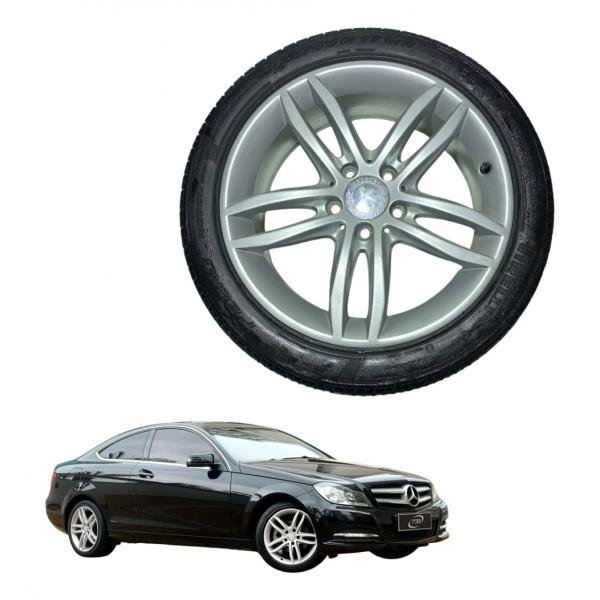 Roda Liga Com Pneu Aro 17 Mercedes C180 Ver Medidas Usado