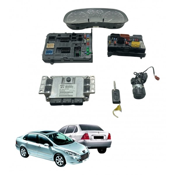 Kit Code Modulo Injeção Peugeot 307 2.0 2008 2009 Aut Usado