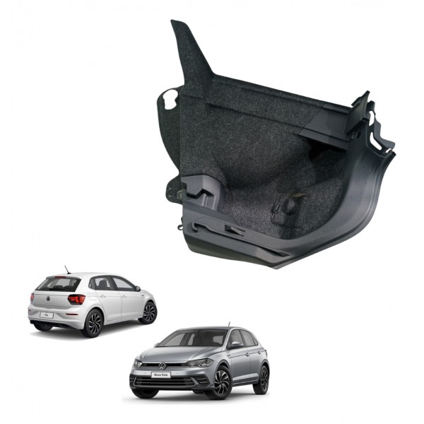 Forro Tecido Esquerdo Porta Mala Vw Polo Tsi 2019 2023 Usado