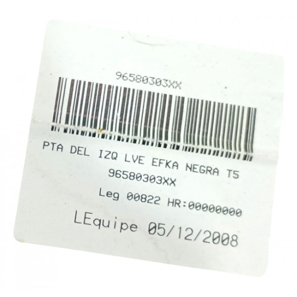 Forro Porta Dianteira Esquerda Peugeot 307 2005 2012 Usado