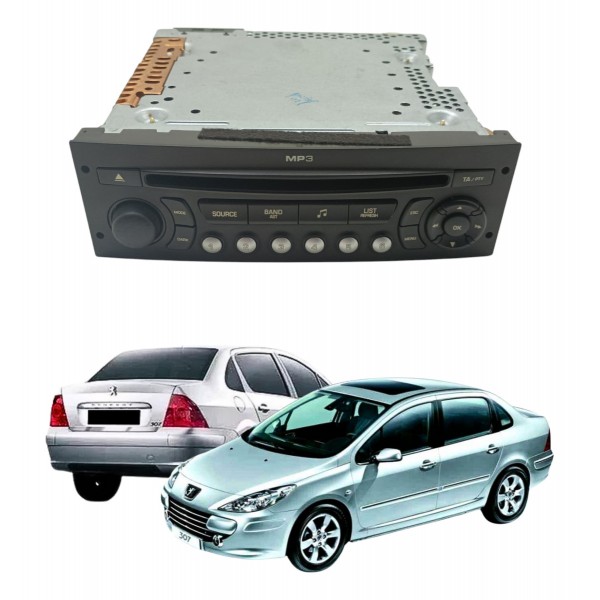 Radio Cd Player Peugeot 307 2008 2011 Original Usado