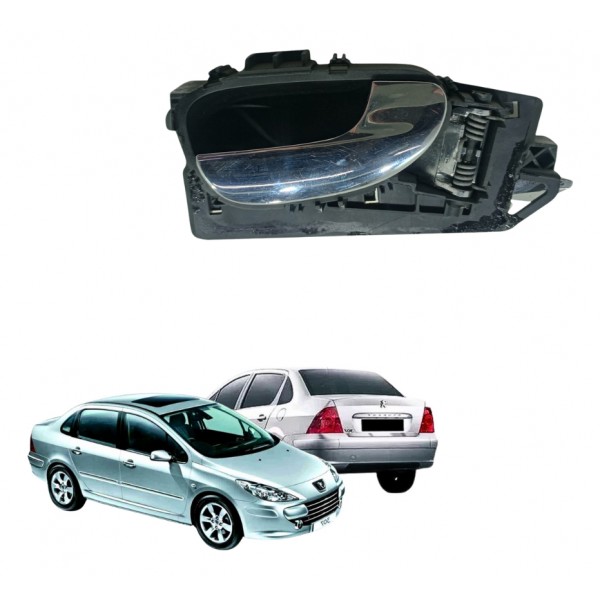 Maçaneta Interna Porta Esquerda Peugeot 307 2005 2012 Usado