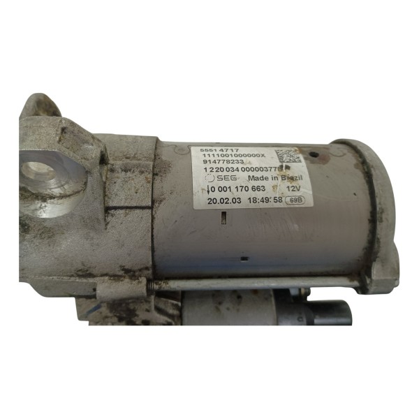Motor Arranque Partida Gm Tracker 1.0 Turbo 55514717 Usado