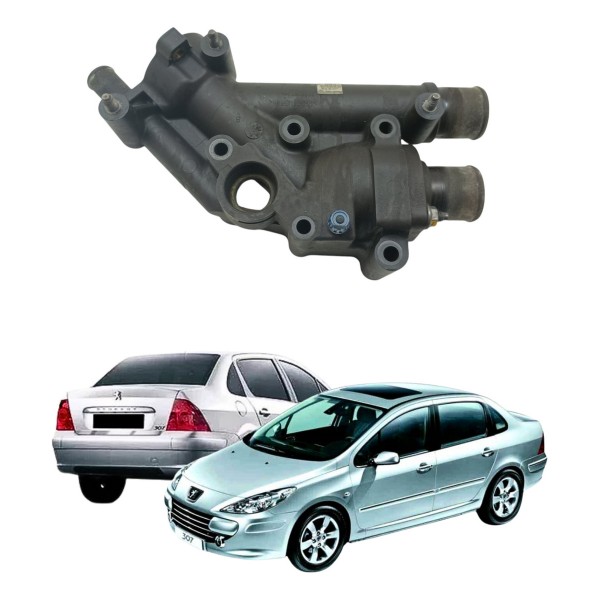 Carcaça Valvula Termostatica Peugeot 307 2.0 2008 2012 Usado