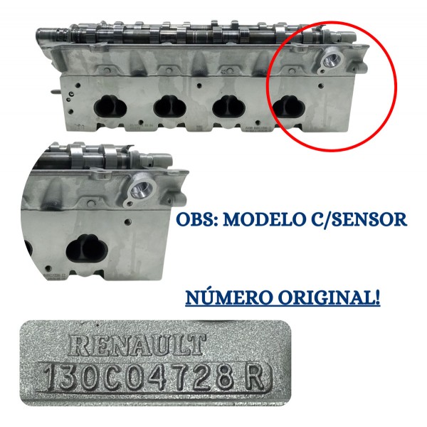 Cabeçote Renault Duster Oroch 2.0 Flex C/sensor Revisado