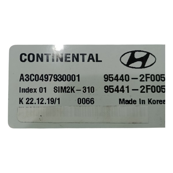 Modulo Cambio Hyundai Hb20 1.0 2020 2023 954402f005 Usado