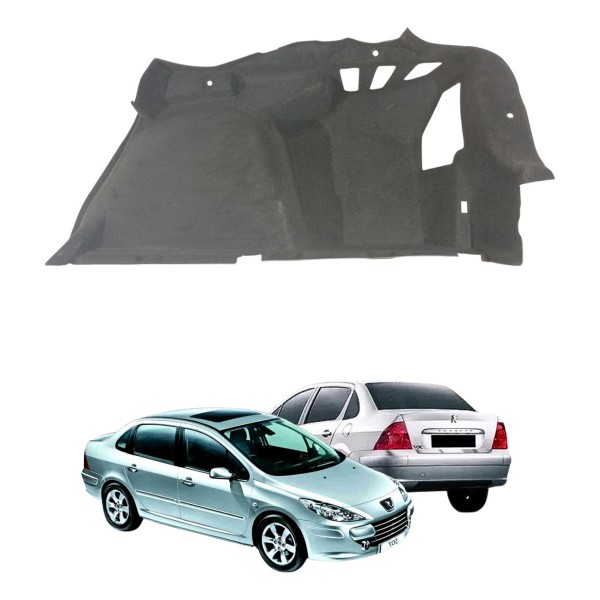 Forro Tecido Direito Porta Mala Peugeot 307 Sedan Usado