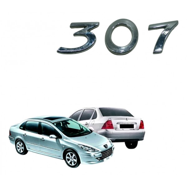 Emblema Logo Escrita Tampa Mala Peugeot 307 2008 2011 Usado