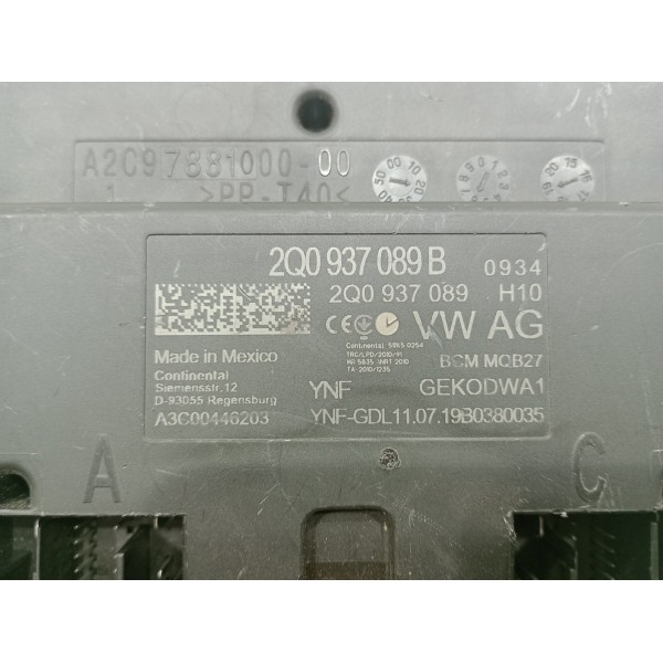 Modulo Conforto Vw Polo Virtus T-cross 2q0937089b Usado