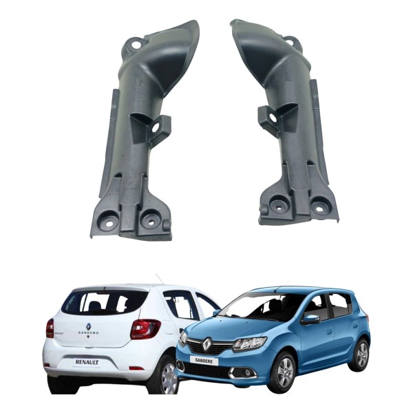 Par Acabamento Sensor Traseiro Sandero 2015 2019 Usado