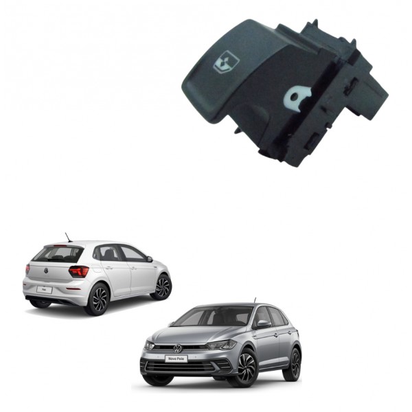 Botão Vidro Qualquer Porta Vw Polo Tsi 2019 2023 Usado