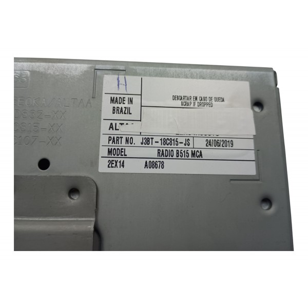 Modulo Central Multimidia Ford Ecosport J3bt18c815 Usado