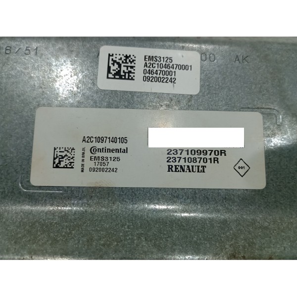 Modulo Code Injeção Duster Oroch Caputr 237109970r 1.6 Usado