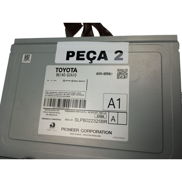 Tela Comando Multimidia Original Corolla Altis Xei Hyb Usado