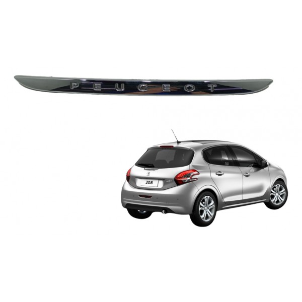 Friso Aplique Tampa Traseira Peugeot 208 Active 2014 Usado