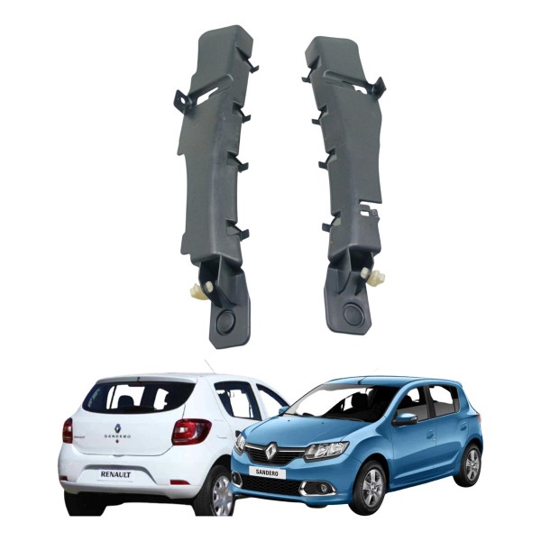 Par Moldura Porta Mala Renault Sandero 2015 2019 Usado