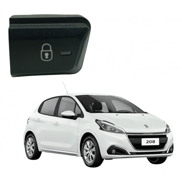 Botão Trava Das Portas Peugeot 208 Active 2014 Usado