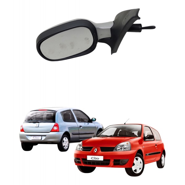 Retrovisor Lente Manual Renault Clio 2002 2011 Usado