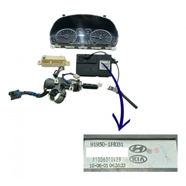 Kit Code Modulo Injeção Hyundai I30 2009 2012 2.0 Mec Usado