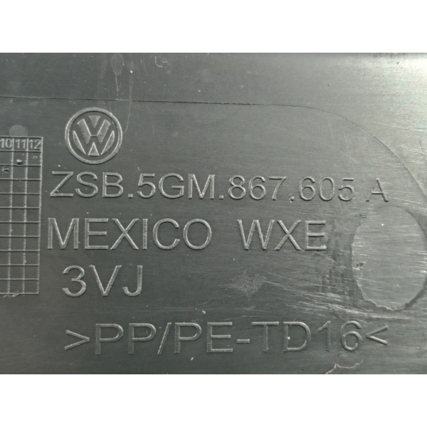 Forro Interno Tampa Traseira Vw Golf Ac 2014 2015 16 Usado