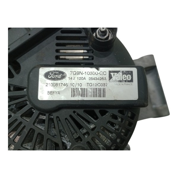 Alternador 14v 120a Ford Focus 1.6 09-2013 7g9n10300cc Usado