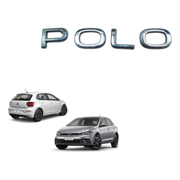 Escrita Logo Tampa Traseira Vw Polo Tsi 2018 2023 Usado