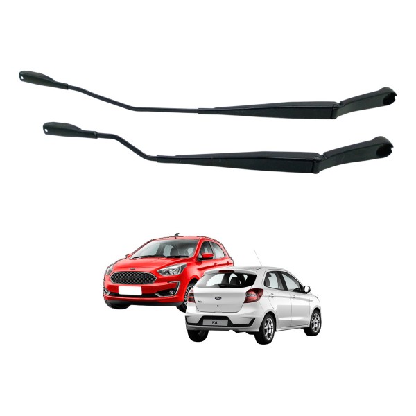 Par Braço Limpador Parabrisa Ford Ka 3cc 2018 2021 Usado