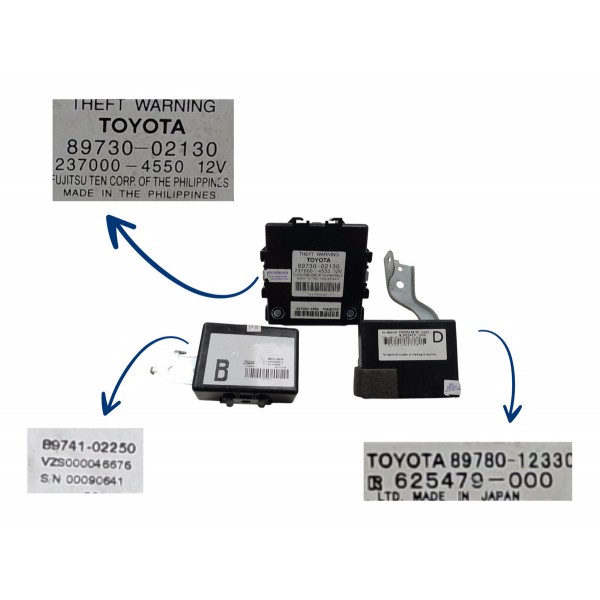 Kit Code Modulo Injeção Corolla Xei 2.0 2012 2013 Usado