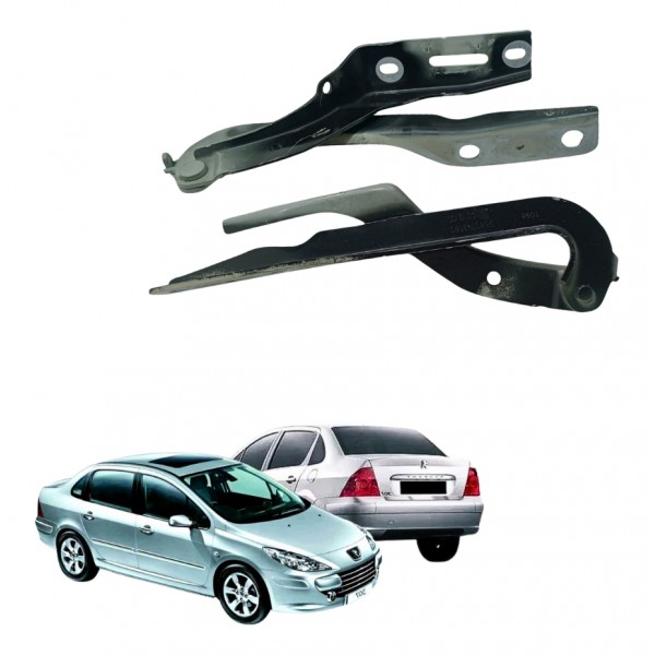 Par Dobradiça Do Capo Peugeot  307 2009 2012 Usado