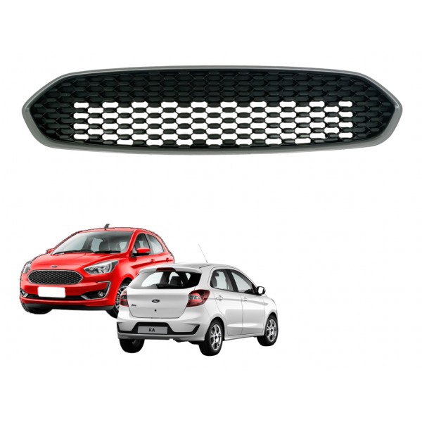 Grade Tela Parachoque Dianteiro Ford Ka 2018 A 2021 Usado