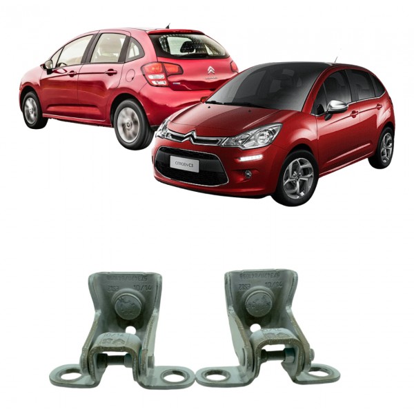 Par Dobradiça Da Tampa Traseira Citroen C3 2013 2017 Usado