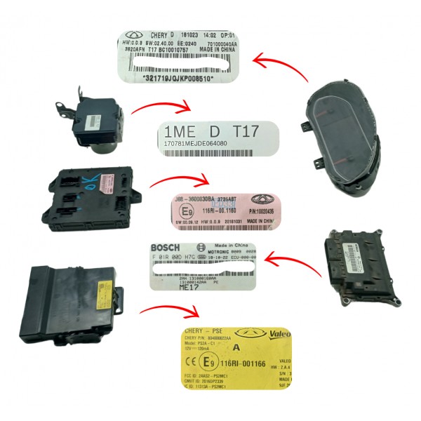 Kit Code Modulo Injeção Chery Tiggo 5x Txs 1.5 Turbo Usado
